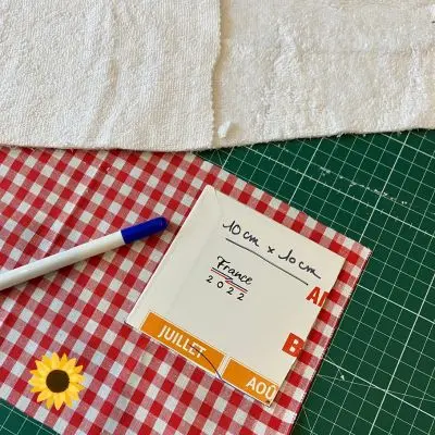 Photo tuto lingettes réutilisables