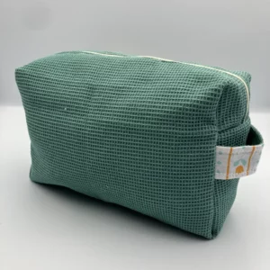 trousse de toilette vert menthe